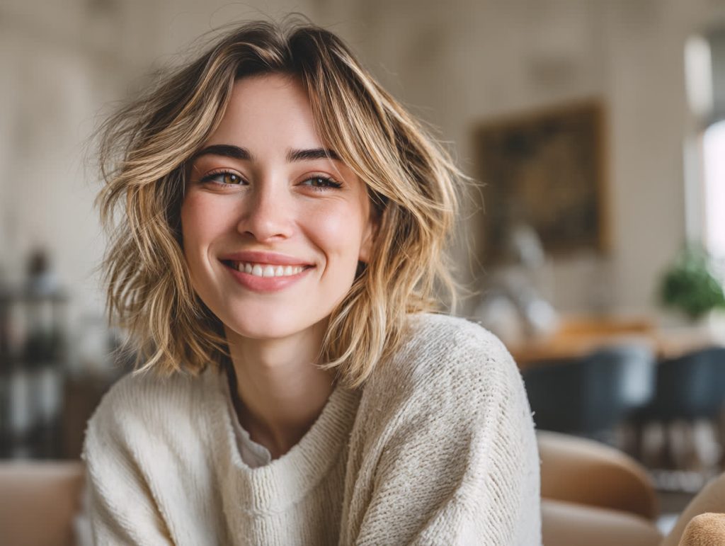 coupe cheveux épais visage rond