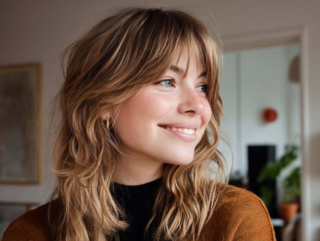 coupe cheveux épais visage rond