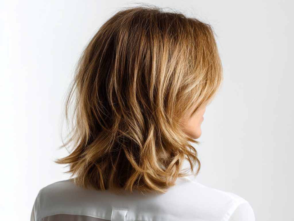 coupe pour visage rond et cheveux épais