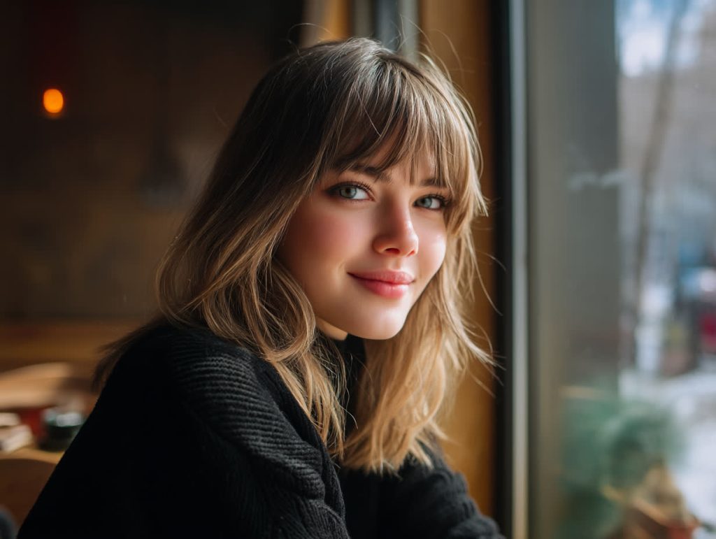 coupe visage rond cheveux épais